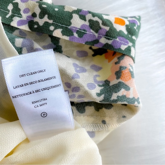 Rails Roma Gardenia Mini Dress Multi Floral Puff Sleeves V-neckline Multi XS - Picture 12 of 15